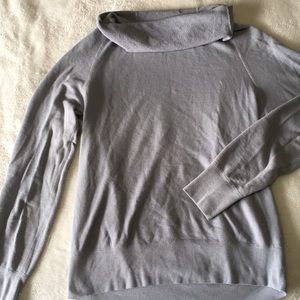 James Perse turtleneck long sleeve sweater grey